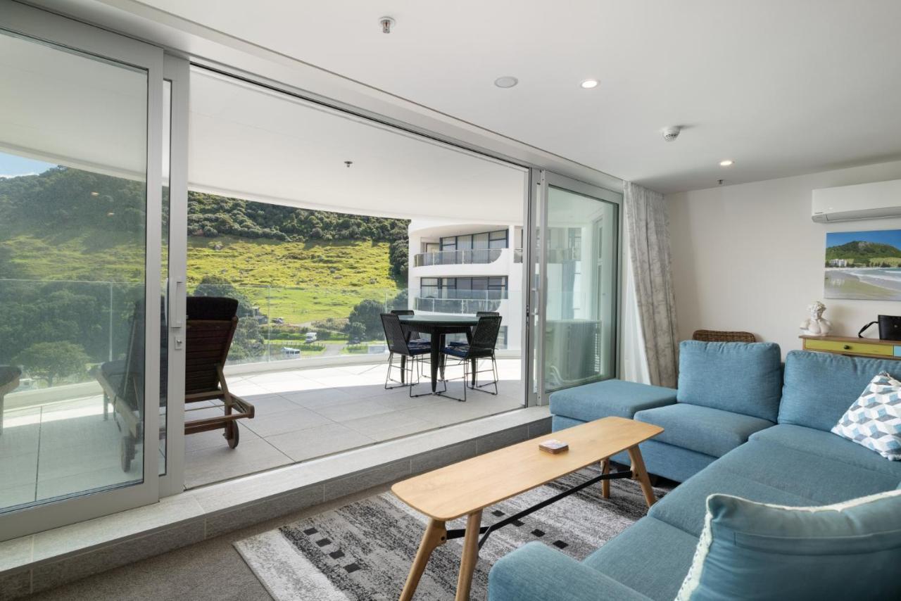 Oceanside Apartment With Iconic Views Mount Maunganui Exteriör bild